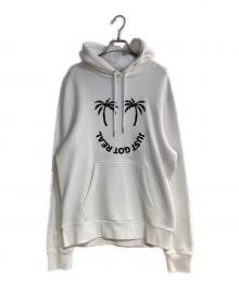 DIESEL（ディーゼル）の古着「S-GIRK-HOODプルオーバーパーカー」｜ホワイト