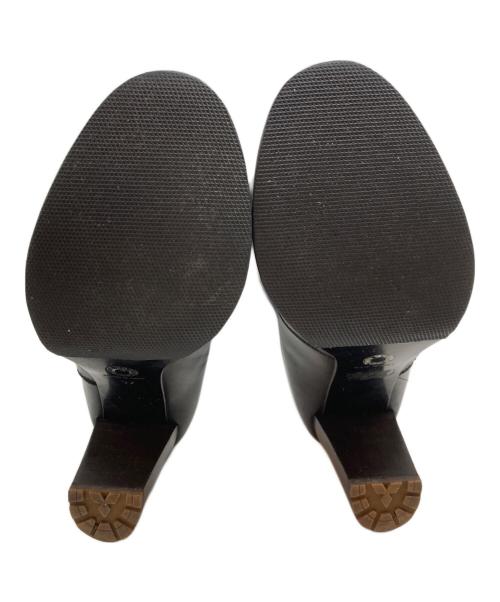 DRIES VAN NOTEN（ドリスヴァンノッテン）DRIES VAN NOTEN (ドリスヴァンノッテン) レザーロングブーツ ブラック サイズ:37の古着・服飾アイテム