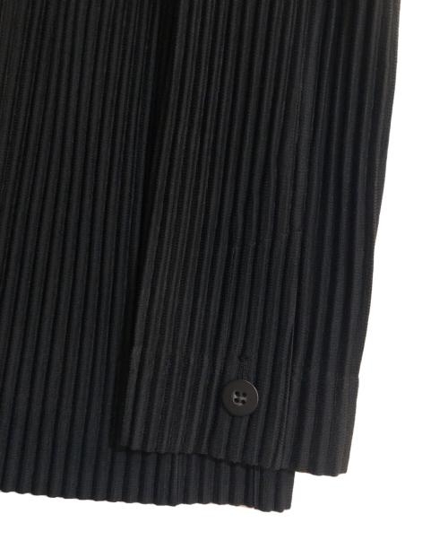 HOMME PLISSE ISSEY MIYAKE（オム プリッセ イッセイ ミヤケ）HOMME PLISSE ISSEY MIYAKE (オム プリッセ イッセイ ミヤケ) プリーツテーラードジャケット ブラック サイズ:2の古着・服飾アイテム