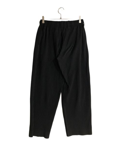 HOMME PLISSE ISSEY MIYAKE（オム プリッセ イッセイ ミヤケ）HOMME PLISSE ISSEY MIYAKE (オム プリッセ イッセイ ミヤケ) プリーツストレートパンツ ブラック サイズ:1の古着・服飾アイテム