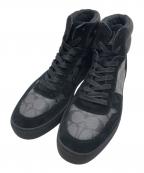 COACHコーチ）の古着「シグネチャーハイカットスニーカー」｜グレー