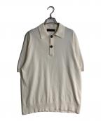 CABANキャバン）の古着「ポロニットプルオーバー」｜ベージュ