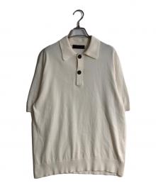 CABAN（キャバン）の古着「ポロニットプルオーバー」｜ベージュ