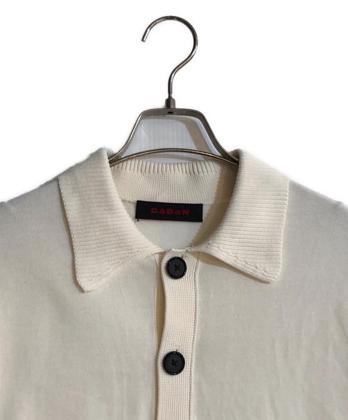 CABAN（キャバン）CABaN (キャバン) ポロニットプルオーバー ベージュ サイズ:Mの古着・服飾アイテム