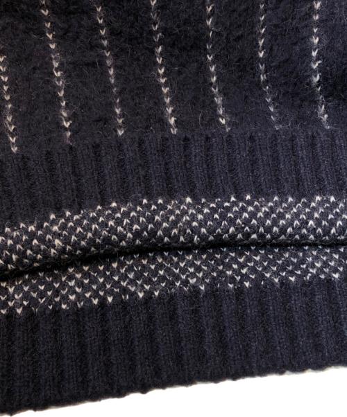 sacai（サカイ）sacai (サカイ) Jacquard Knit Pullover/ジャガードニットプルオーバー ネイビー サイズ:3の古着・服飾アイテム
