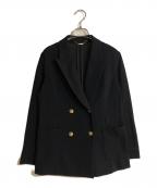 allurevilleアルアバイル）の古着「レノクロスダブルコンパクトジャケット」｜ブラック