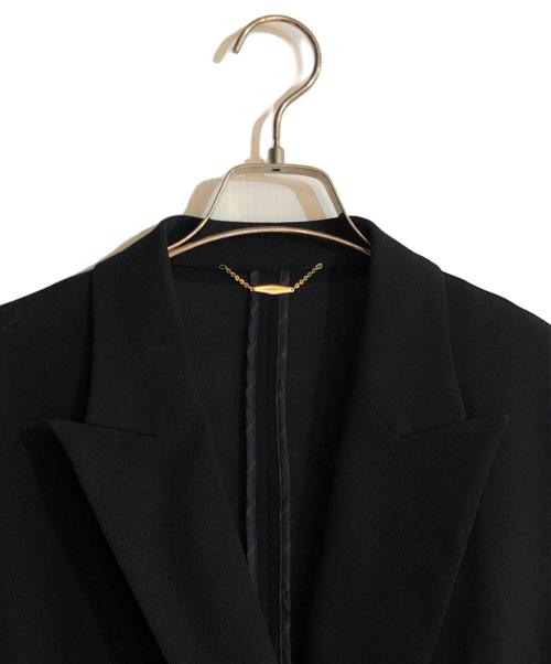 allureville（アルアバイル）allureville (アルアバイル) レノクロスダブルコンパクトジャケット ブラック サイズ:Sの古着・服飾アイテム