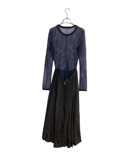 TOGA（トーガ）TOGA (トーガ) メッシュ切替ワンピース ネイビー サイズ:38の古着・服飾アイテム