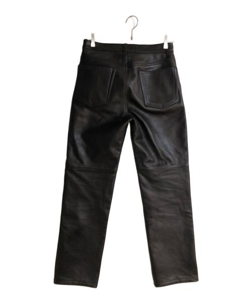 BEAUTY&YOUTH（ビューティーアンドユース）BEAUTY&YOUTH (ビューティーアンドユース) カウレザー 5P パンツ ブラック サイズ:28 未使用品の古着・服飾アイテム