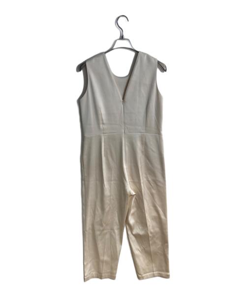 Conte（コンテ）conte (コンテ) ノースリーブサテンオールインワン ベージュ サイズ:38の古着・服飾アイテム