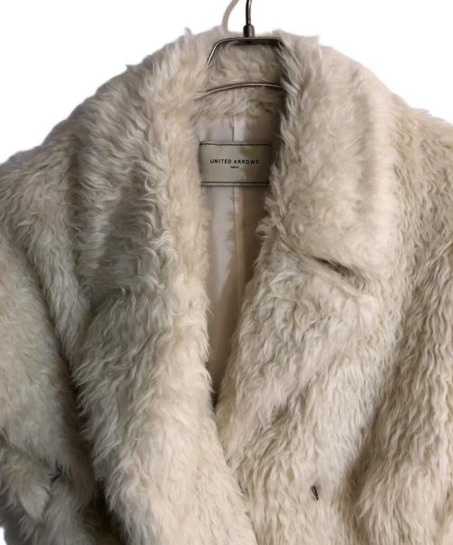 UNITED ARROWS TOKYO（ユナイテッドアローズトウキョウ）UNITED ARROWS TOKYO (ユナイテッドアローズトウキョウ) ボアハーフスリーブベスト ベージュ サイズ:不明の古着・服飾アイテム