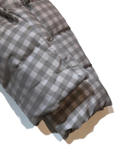 Aquascutum（アクアスキュータム）Aquascutum (アクアスキュータム) ベルテッドチェックダウンコート グリーン サイズ:Ｌの古着・服飾アイテム