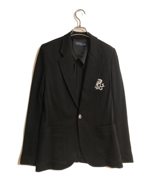 POLO RALPH LAUREN（ポロ・ラルフローレン）POLO RALPH LAUREN (ポロ・ラルフローレン) ダブルニットジャカードブレザー ブラック サイズ:8の古着・服飾アイテム