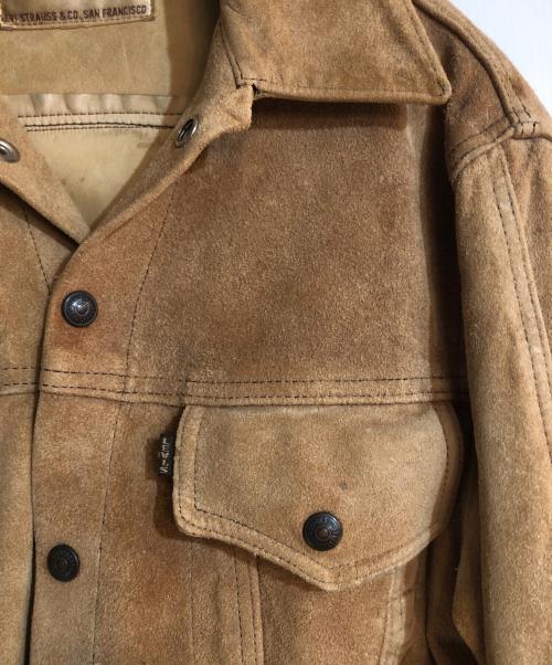 LEVI'S（リーバイス）LEVI'S (リーバイス) 3rd TYPE スウェードレザー トラッカージャケット ブラウン サイズ:不明の古着・服飾アイテム