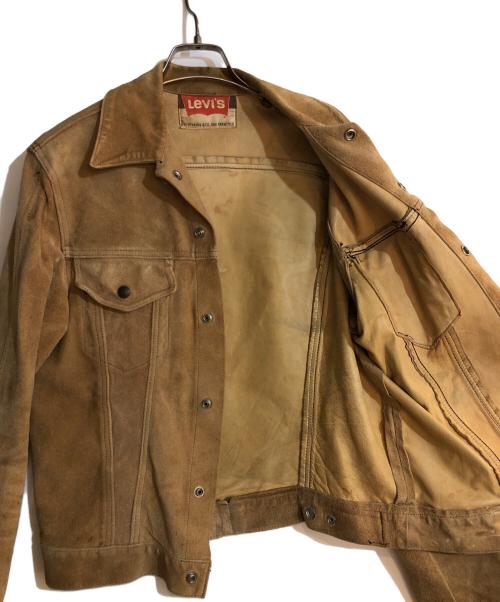 LEVI'S（リーバイス）LEVI'S (リーバイス) 3rd TYPE スウェードレザー トラッカージャケット ブラウン サイズ:不明の古着・服飾アイテム
