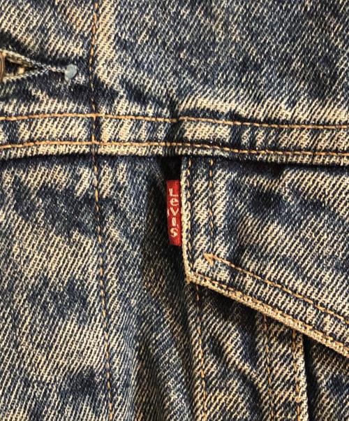 LEVI'S（リーバイス）LEVI'S (リーバイス) ブランケットライニング襟レザーデニムジャケット インディゴ サイズ:XLの古着・服飾アイテム