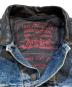 中古・古着 LEVI'S (リーバイス) ブランケットライニング襟レザーデニムジャケット インディゴ サイズ:XL：10000円