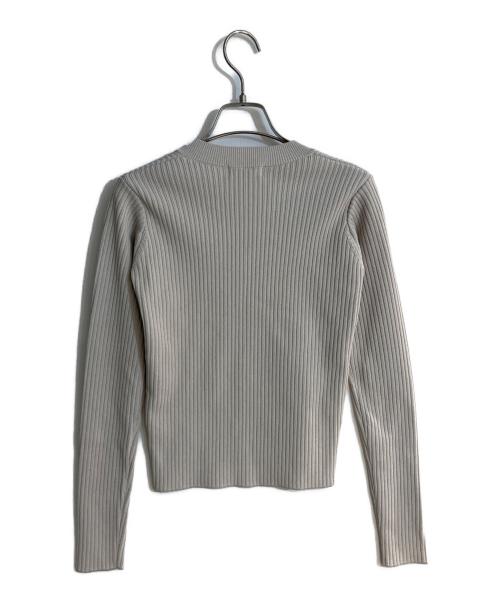 darich（ダーリッチ）Darich (ダーリッチ) フロントオープンリブニットトップス ベージュ サイズ:SIZE Free 未使用品の古着・服飾アイテム