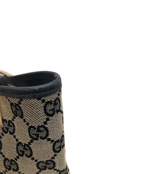 GUCCI（グッチ）GUCCI (グッチ) トートバッグ ネイビー×ベージュの古着・服飾アイテム