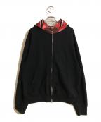 BAPE BY A BATHING APEベイプバイアベイシングエイプ）の古着「shark full zip hoodie/シャークフルジップフード」｜ブラック