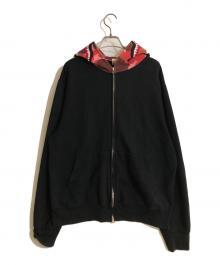 BAPE BY A BATHING APE（ベイプバイアベイシングエイプ）の古着「shark full zip hoodie/シャークフルジップフード」｜ブラック