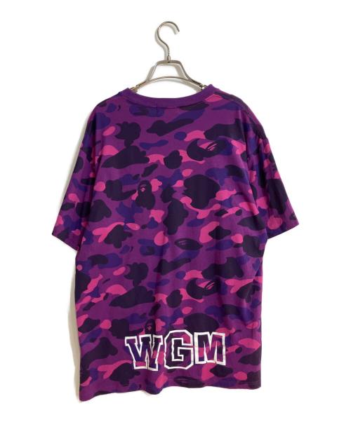 A BATHING APE（アベイシングエイプ）A BATHING APE (アベイシングエイプ) SHARK Tee パープル サイズ:XLの古着・服飾アイテム
