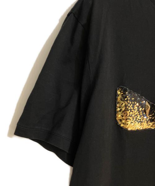 FENDI（フェンディ）FENDI (フェンディ) モンスターバッグバグズTシャツ ブラック サイズ:Ｌの古着・服飾アイテム