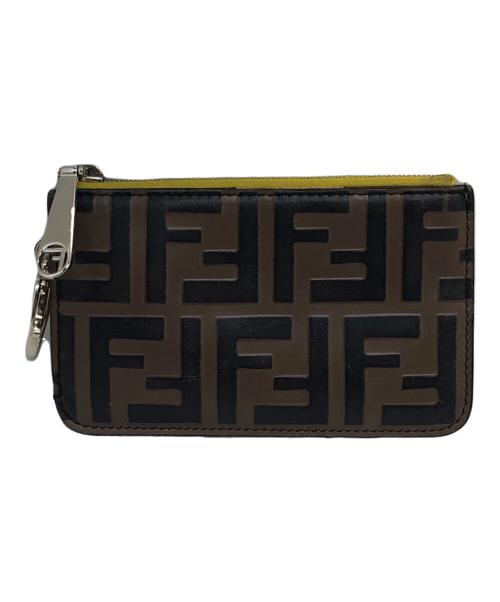 FENDI（フェンディ）FENDI (フェンディ) ズッカ柄フラグメントケース ブラウンの古着・服飾アイテム