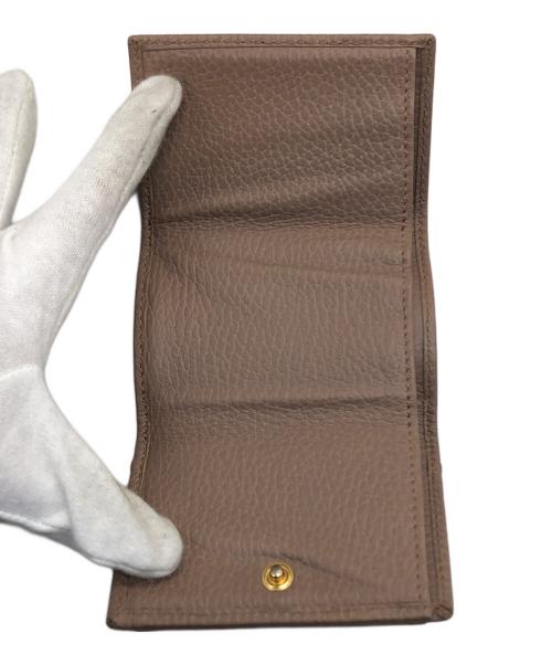 GUCCI（グッチ）GUCCI (グッチ) 3つ折り財布 ブラウンの古着・服飾アイテム