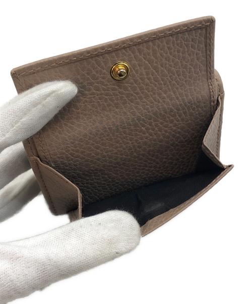 GUCCI（グッチ）GUCCI (グッチ) 3つ折り財布 ブラウンの古着・服飾アイテム