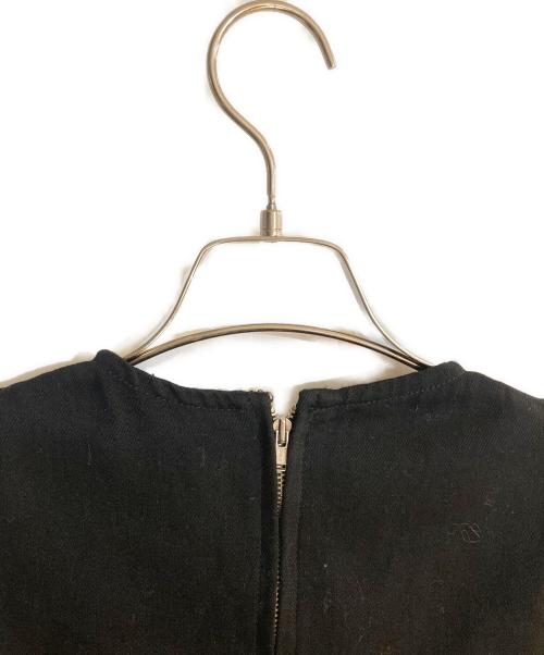 CLANE（クラネ）CLANE (クラネ) SQUARE SLEEVE DENIM ALL IN ONE ブラック サイズ:1の古着・服飾アイテム