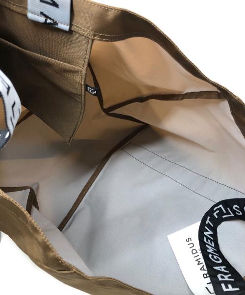 RAMIDUS（ラミダス）RAMIDUS (ラミダス) FRAGMENT DESIGN (フラグメントデザイン) ナイロントートバッグ ブラウンの古着・服飾アイテム