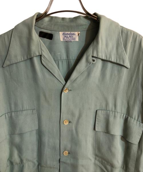 HENDAN（ヘンデン）HENDAN (ヘンデン) TALL BOY ヴィンテージオープンカラーシャツ スカイブルー サイズ:Lの古着・服飾アイテム