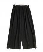 HOMME PLISSE ISSEY MIYAKEオム プリッセ イッセイ ミヤケ）の古着「ロングプリーツ ワイドパンツ」｜ブラック