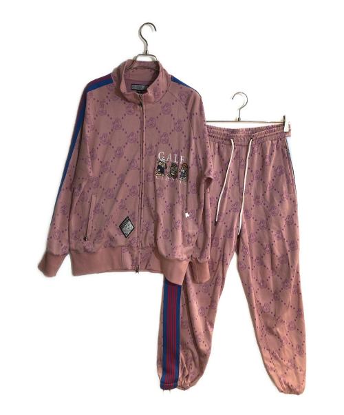 GALFY（ガルフィー）GALFY (ガルフィー) 紋紋 SET UP 極 セットアップトラックスーツ ピンク サイズ:Mの古着・服飾アイテム