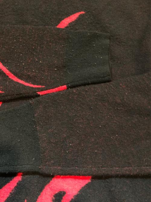 Saint Laurent Paris（サンローランパリ）Saint Laurent Paris (サンローランパリ) カシミヤブレンドフレイムプリントニット ブラック サイズ:XLの古着・服飾アイテム