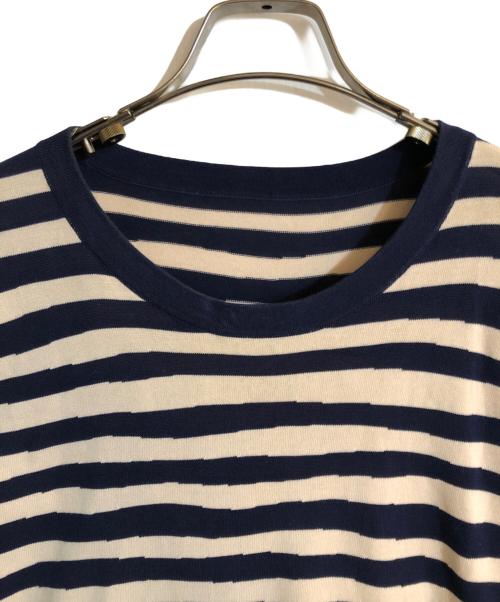 BALENCIAGA（バレンシアガ）BALENCIAGA (バレンシアガ) ランダムボーダーミニワンピース ベージュ サイズ:44の古着・服飾アイテム