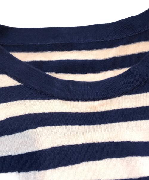 BALENCIAGA（バレンシアガ）BALENCIAGA (バレンシアガ) ランダムボーダーミニワンピース ベージュ サイズ:44の古着・服飾アイテム