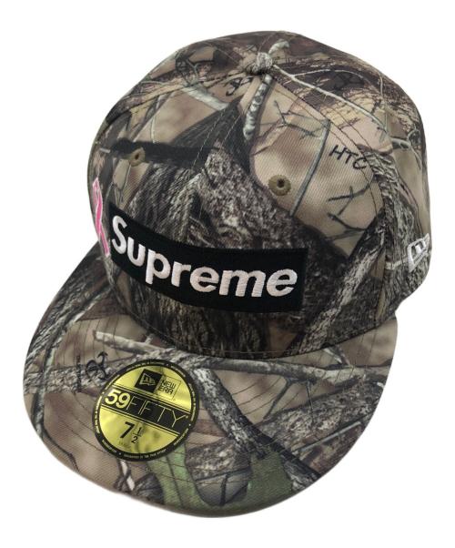 SUPREME（シュプリーム）Supreme (シュプリーム) New Era (ニューエラ) Breast Cancer Awareness Box Logo グリーン サイズ:7 2/1の古着・服飾アイテム