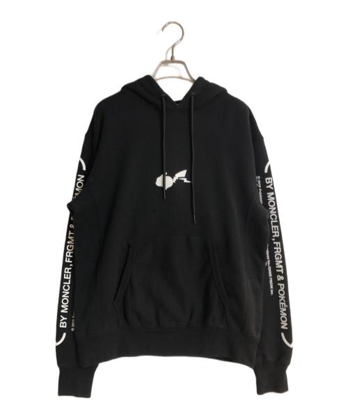 MONCLER GENIUS 7 FRAGMENT HIROSHI FUJIWA（モンクレール フラグメント ヒロシ・フジワラ）MONCLER GENIUS 7 FRAGMENT HIROSHI FUJIWA THUNDERBOLT PROJECT POKEMON プリントスウェットプルオーバーパーカー ブラック サイズ:Sの古着・服飾アイテム