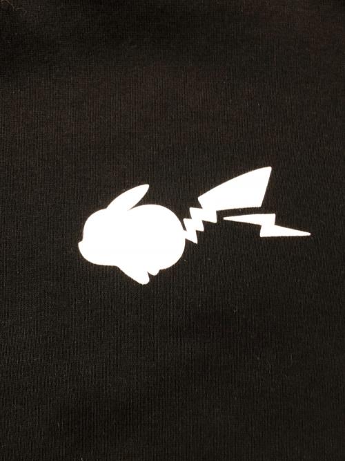 MONCLER GENIUS 7 FRAGMENT HIROSHI FUJIWA（モンクレール フラグメント ヒロシ・フジワラ）MONCLER GENIUS 7 FRAGMENT HIROSHI FUJIWA THUNDERBOLT PROJECT POKEMON プリントスウェットプルオーバーパーカー ブラック サイズ:Sの古着・服飾アイテム