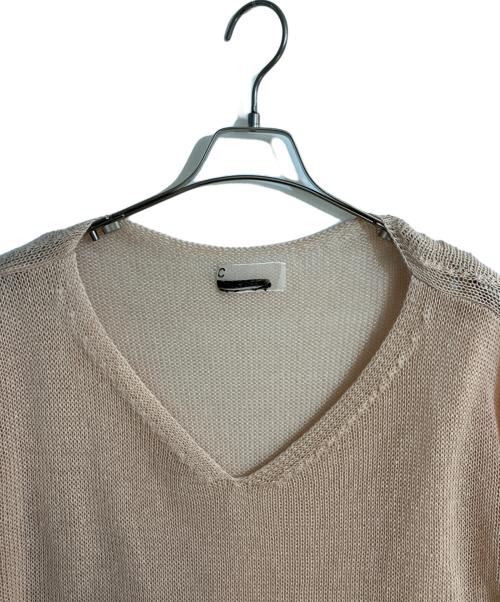 CHAOS（カオス）Chaos (カオス) ストラドリネンニットプルオーバー ピンク サイズ:FREEの古着・服飾アイテム