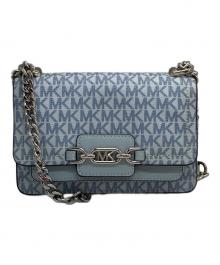 MICHAEL KORS（マイケル・コース）の古着「MKチェーンショルダーバッグ」｜ブルー
