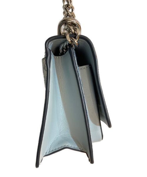 MICHAEL KORS（マイケル・コース）MICHAEL KORS (マイケル・コース) MKチェーンショルダーバッグ ブルーの古着・服飾アイテム