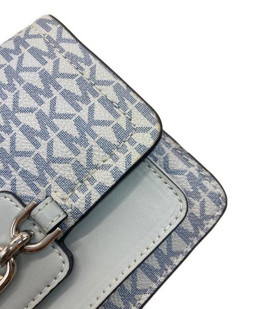 MICHAEL KORS（マイケル・コース）MICHAEL KORS (マイケル・コース) MKチェーンショルダーバッグ ブルーの古着・服飾アイテム
