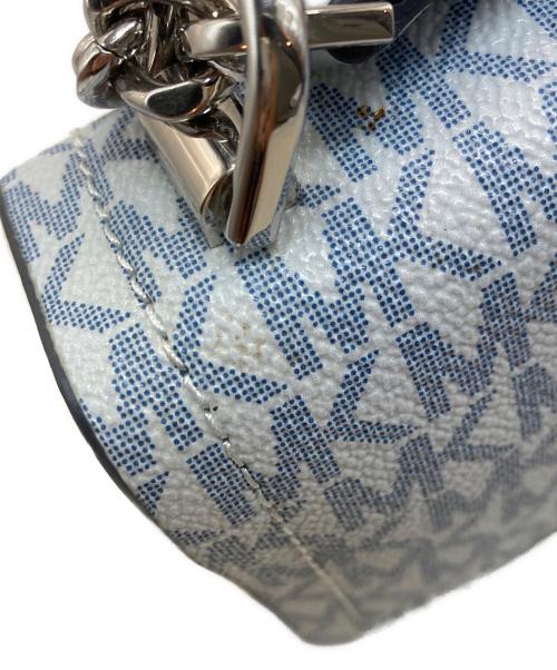 MICHAEL KORS（マイケル・コース）MICHAEL KORS (マイケル・コース) MKチェーンショルダーバッグ ブルーの古着・服飾アイテム