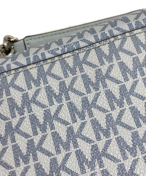 MICHAEL KORS（マイケル・コース）MICHAEL KORS (マイケル・コース) MKチェーンショルダーバッグ ブルーの古着・服飾アイテム