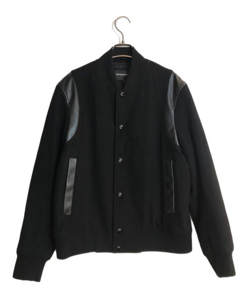 EMPORIO ARMANI（エンポリオアルマーニ）EMPORIO ARMANI (エンポリオアルマーニ) ウールカシミヤボンバージャケット ブラック サイズ:48の古着・服飾アイテム