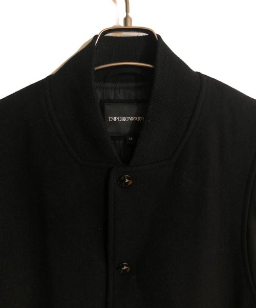 EMPORIO ARMANI（エンポリオアルマーニ）EMPORIO ARMANI (エンポリオアルマーニ) ウールカシミヤボンバージャケット ブラック サイズ:48の古着・服飾アイテム