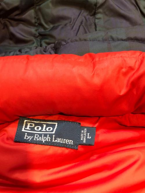POLO RALPH LAUREN（ポロ・ラルフローレン）POLO RALPH LAUREN (ポロ・ラルフローレン) ダウンベスト レッド サイズ:Ｌの古着・服飾アイテム